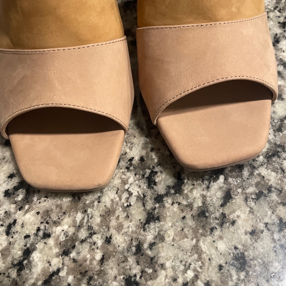 Camelids Suede Multicolor Block Heel Open Toe - image 6